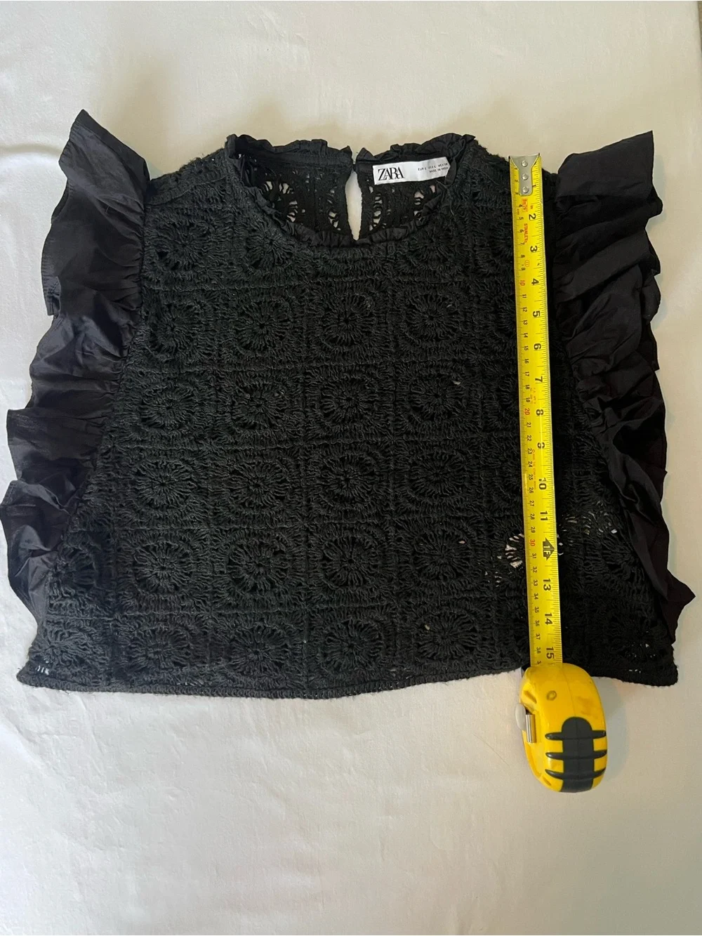 Zara crochet blouse